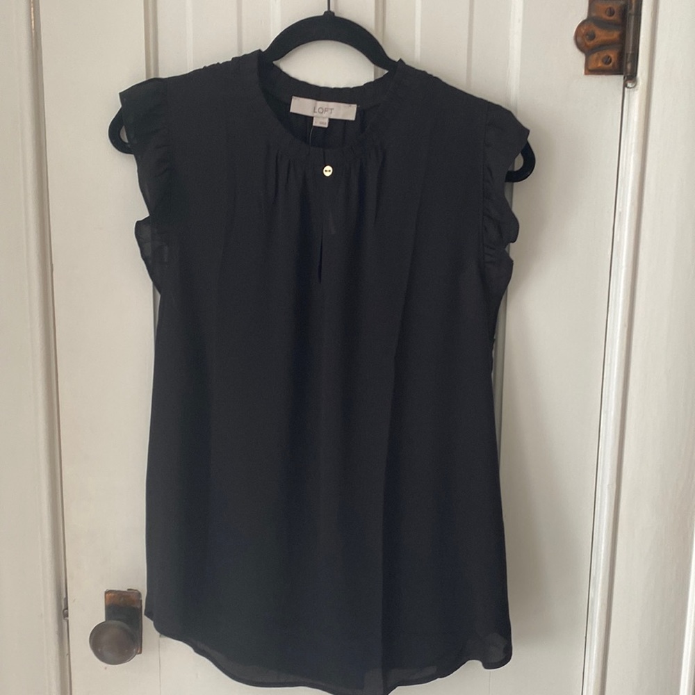 LOFT cap sleeve blouse; NEW
